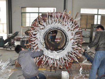 電機(jī)由于軸承轉(zhuǎn)動不靈活造成電機(jī)端蓋軸承座孔變大的解決方法