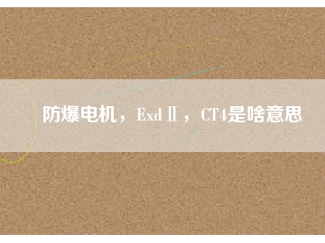 防爆電機(jī)，ExdⅡ，CT4是啥意思