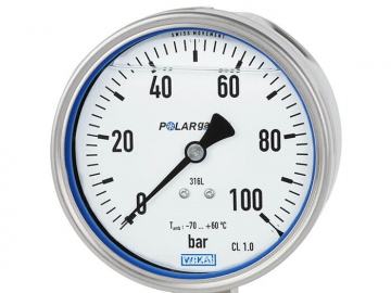 PG23LT波登管壓力表，不銹鋼材質(zhì)