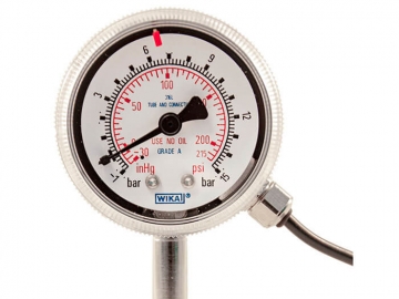 230.15波登管壓力表，不銹鋼材質(zhì)