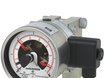 DPGS43HP.100, DPGS43HP.160帶電接點(diǎn)開關(guān)的差壓表