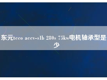東元teco aeev-s1b 280s 75kw電機軸承型是多少