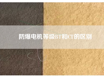 防爆電機(jī)等級(jí)BT和CT的區(qū)別